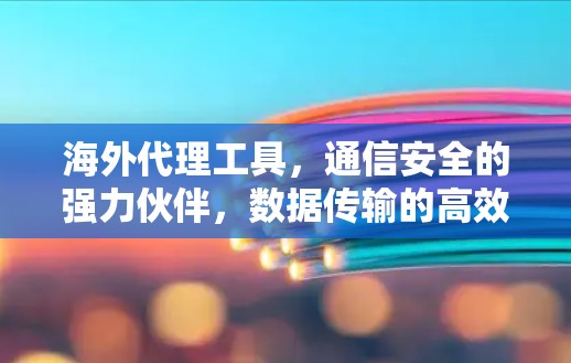 海外代理工具，通信安全的强力伙伴，数据传输的高效保障
