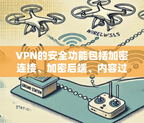 VPN的安全功能包括加密连接、加密后端、内容过滤、端点加密以及多层加密等。以下是详细的解释