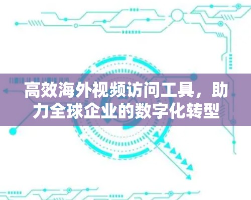 高效海外视频访问工具,助力全球企业的数字化转型 高效海外视频访问工具,助力全球企业的数字化转型