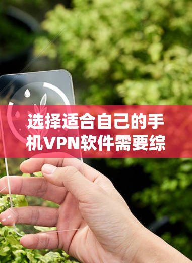 选择适合自己的手机VPN软件需要综合考虑用户的使用需求、预算、支持协议以及对安全的需要。以下是对不同软件的综合评测和选择建议